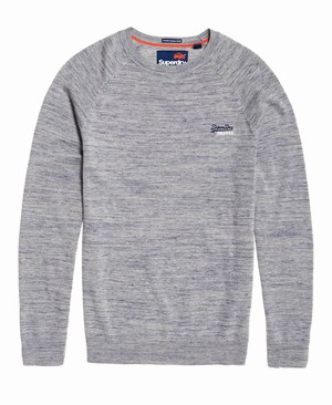 Superdry Orange Label Cotton Crew Neck Férfi Ugró Szürke | YBIKC1963